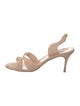 Manolo Blahnik Suede Slingback Sandals