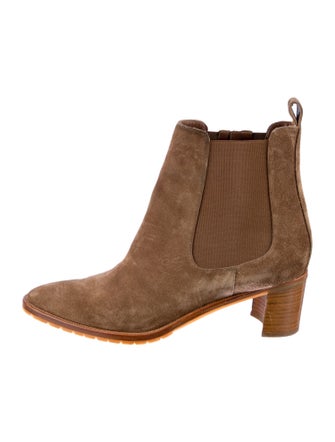 Manolo Blahnik Suede Chelsea Boots