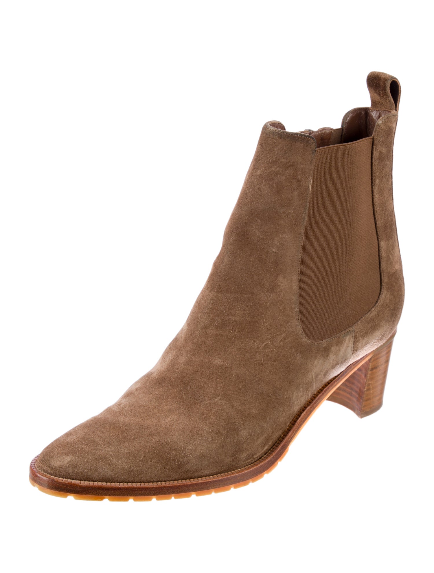 Manolo Blahnik Suede Chelsea Boots