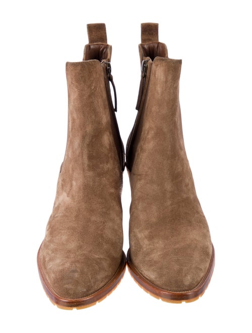 Manolo Blahnik Suede Chelsea Boots