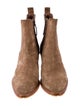 Manolo Blahnik Suede Chelsea Boots