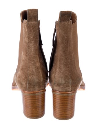 Manolo Blahnik Suede Chelsea Boots