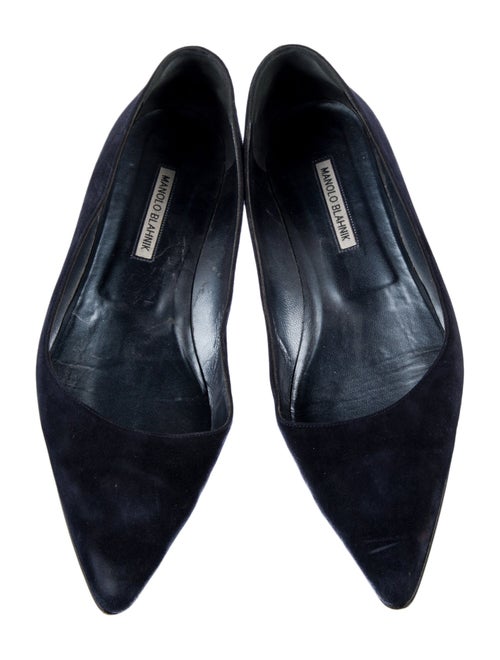 Manolo Blahnik Suede Flats