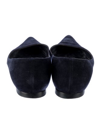 Manolo Blahnik Suede Flats