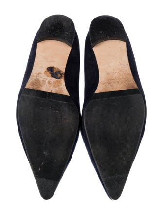 Manolo Blahnik Suede Flats