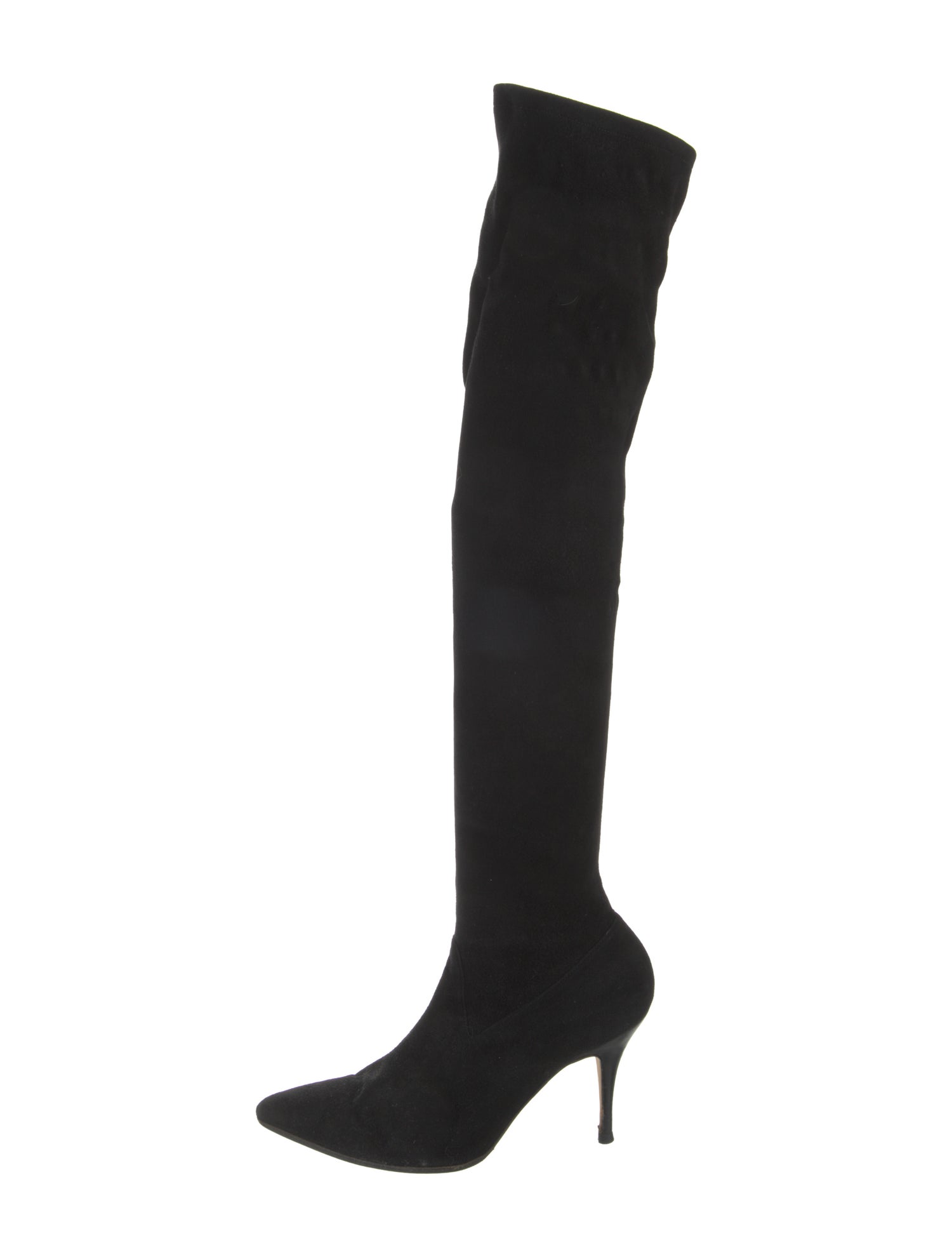 Manolo Blahnik Suede Sock Boots