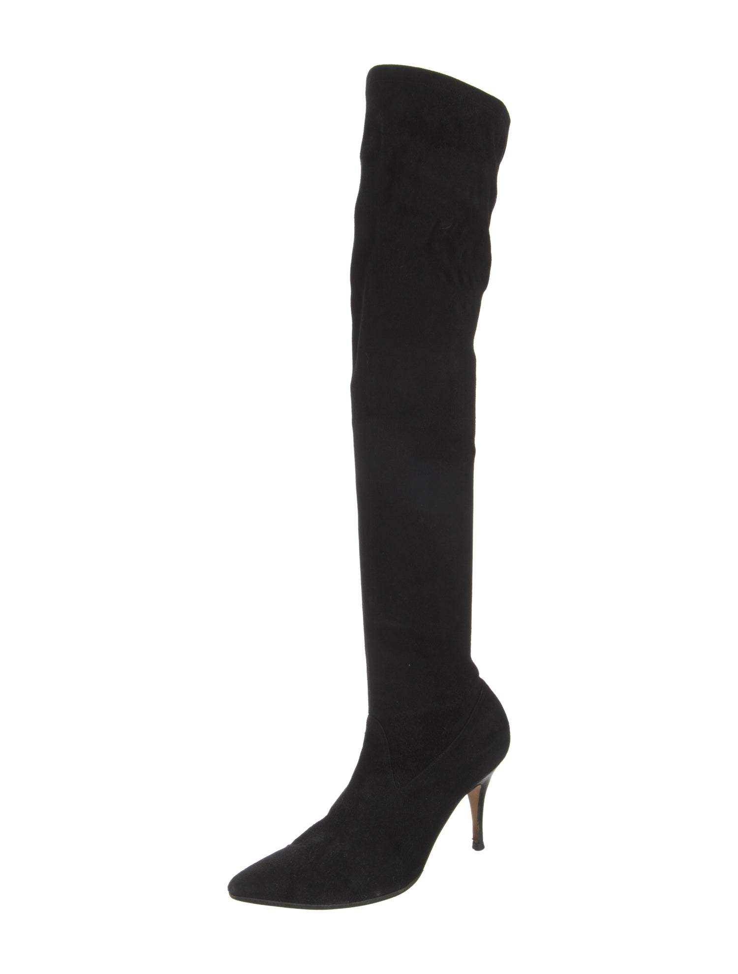 Manolo Blahnik Suede Sock Boots