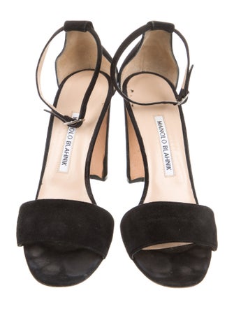 Manolo Blahnik Suede Sandals