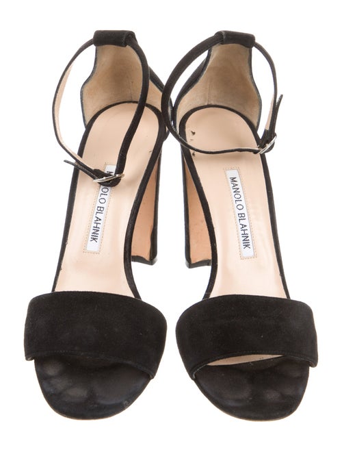Manolo Blahnik Suede Sandals