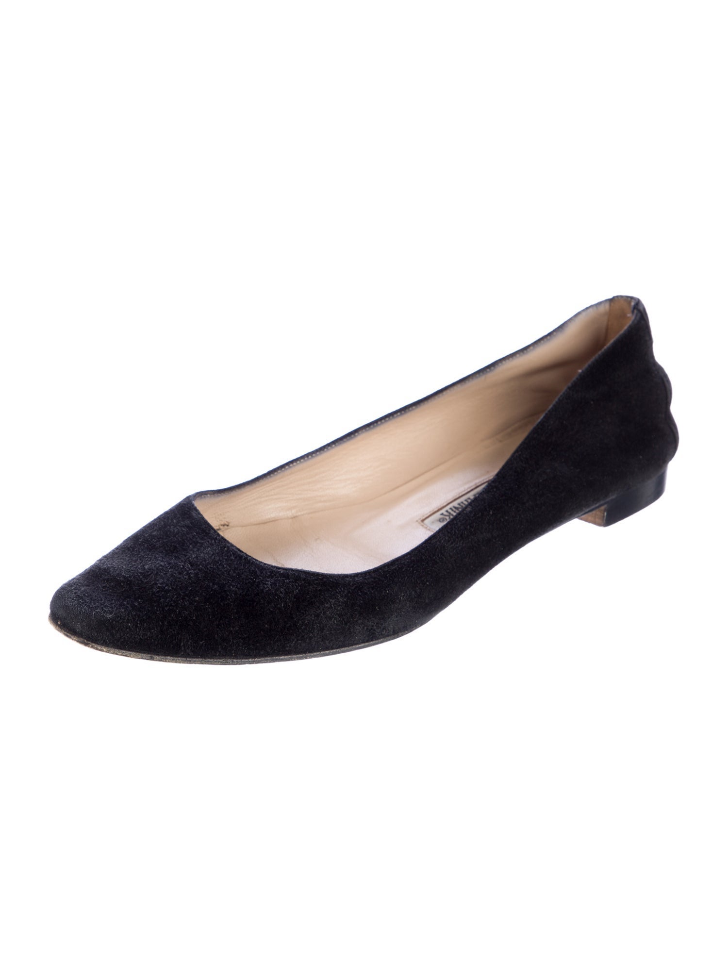 Manolo Blahnik Suede Flats
