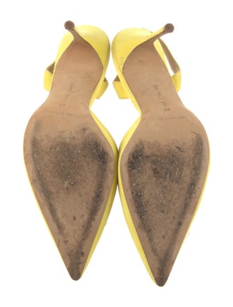 Manolo Blahnik Suede Slingback Pumps