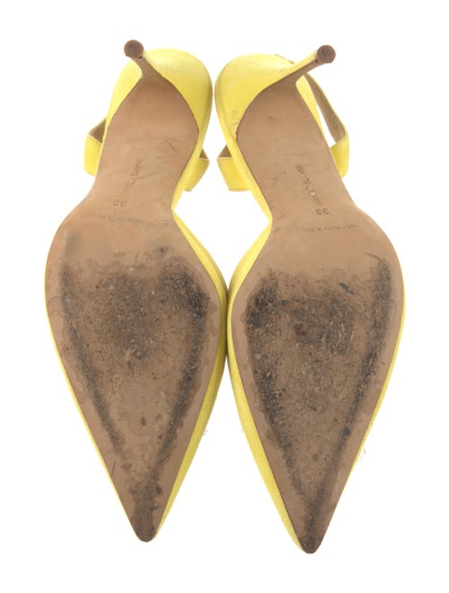 Manolo Blahnik Suede Slingback Pumps