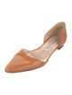 Manolo Blahnik Leather D'Orsay Flats