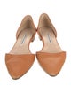 Manolo Blahnik Leather D'Orsay Flats