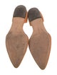 Manolo Blahnik Leather D'Orsay Flats