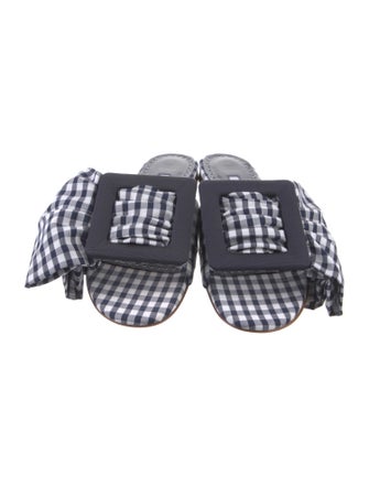 Manolo Blahnik Printed Slides