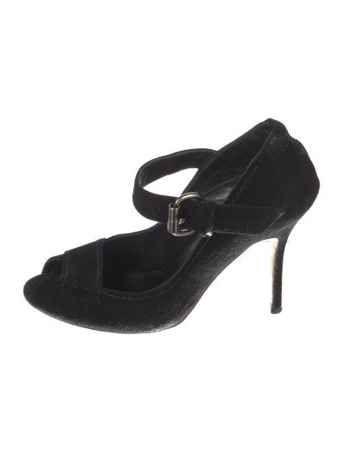 Manolo Blahnik Suede Pumps