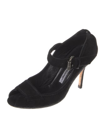 Manolo Blahnik Suede Pumps
