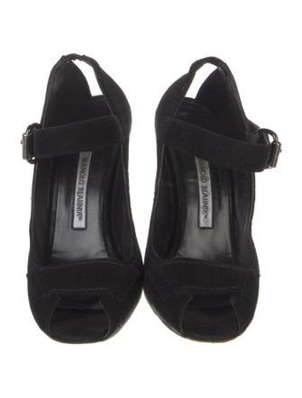 Manolo Blahnik Suede Pumps