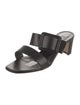 Manolo Blahnik Leather Slides