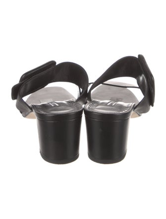 Manolo Blahnik Leather Slides