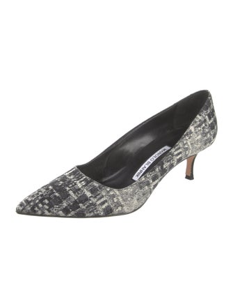 Manolo Blahnik Printed Pumps