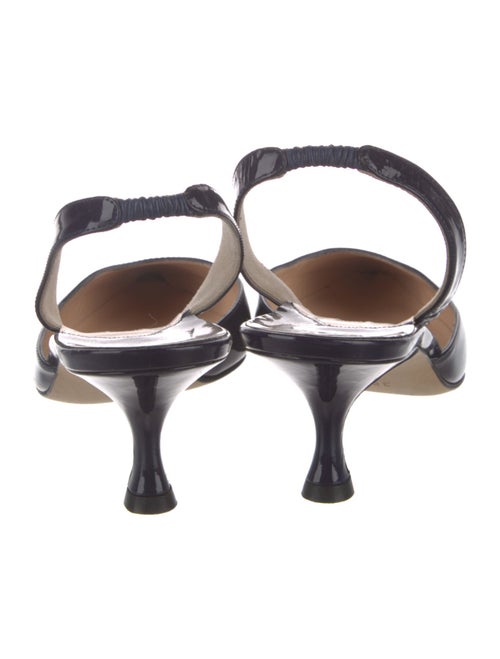 Manolo Blahnik Patent Leather Slingback Pumps