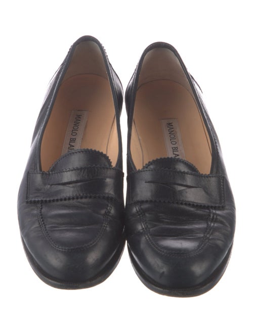Manolo Blahnik Leather Loafers