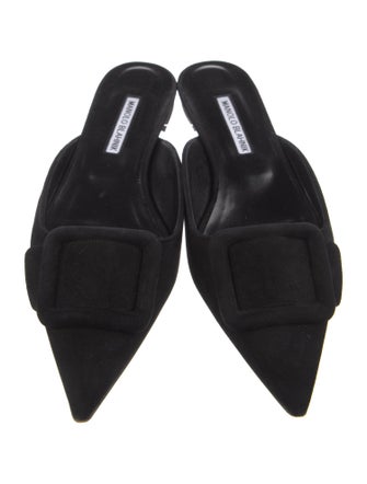Manolo Blahnik Suede Mules