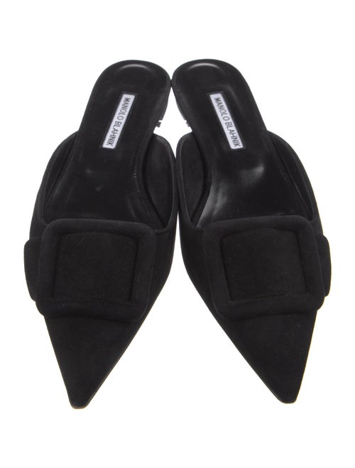 Manolo Blahnik Suede Mules
