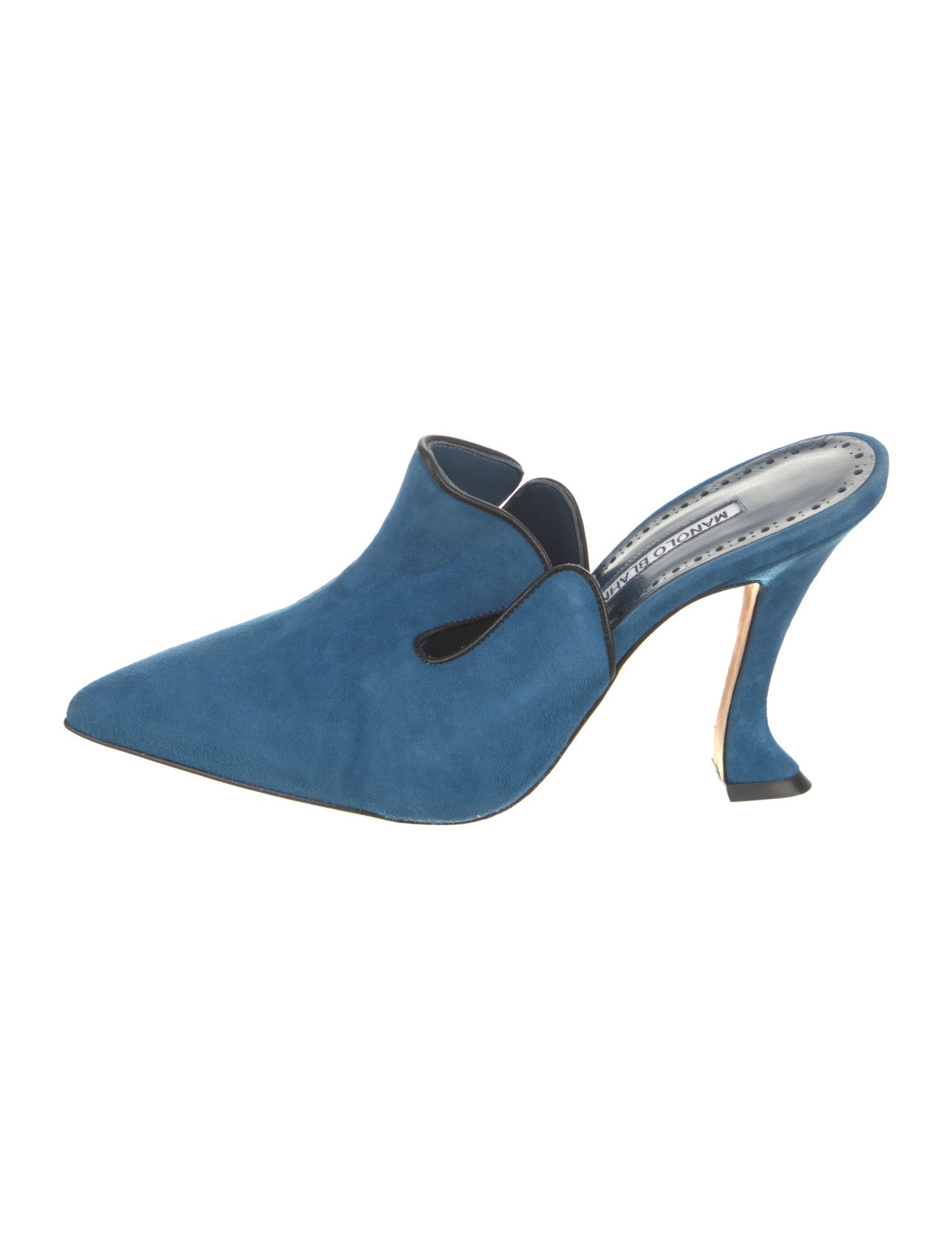 Manolo Blahnik Suede Mules