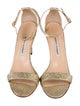 Manolo Blahnik Glitter Sandals