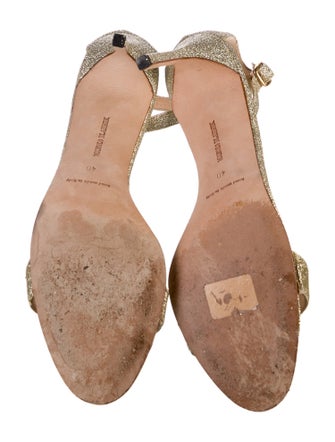 Manolo Blahnik Glitter Sandals