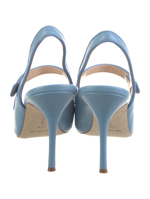 Manolo Blahnik Patent Leather Slingback Pumps