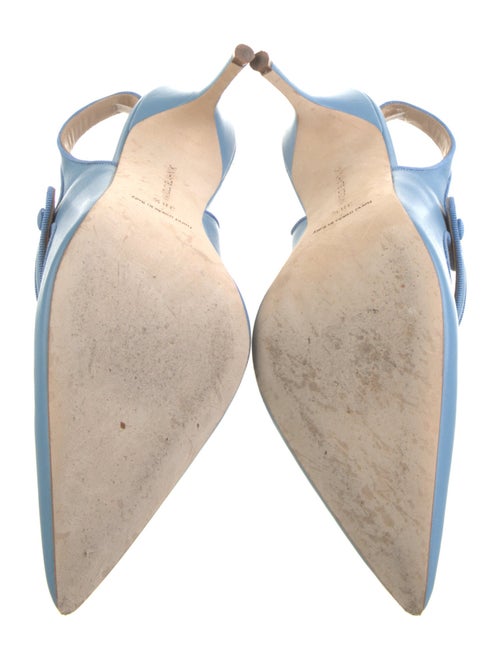 Manolo Blahnik Patent Leather Slingback Pumps