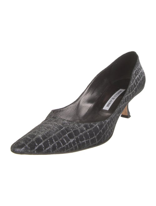 Manolo Blahnik Printed Pumps