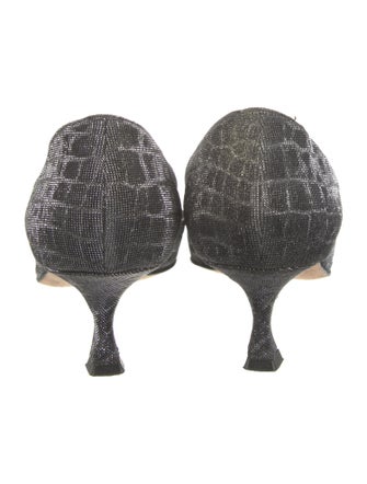 Manolo Blahnik Printed Pumps