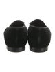 Manolo Blahnik Velvet Crystal Embellishments Loafers