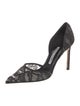 Manolo Blahnik Lace Lace Pattern D'Orsay Pumps