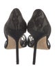 Manolo Blahnik Lace Lace Pattern D'Orsay Pumps