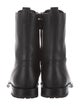 Manolo Blahnik Leather Combat Boots