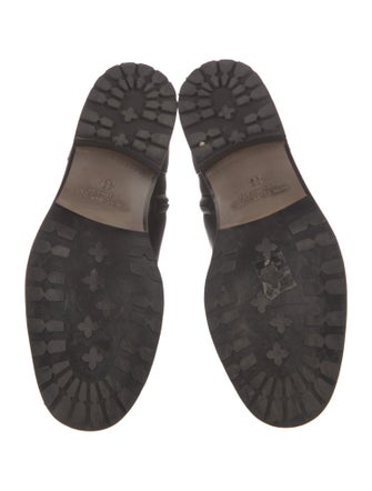 Manolo Blahnik Leather Combat Boots