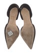 Manolo Blahnik Suede D'Orsay Pumps