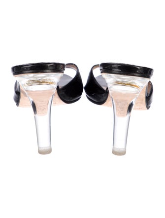 Manolo Blahnik Patent Leather Slides