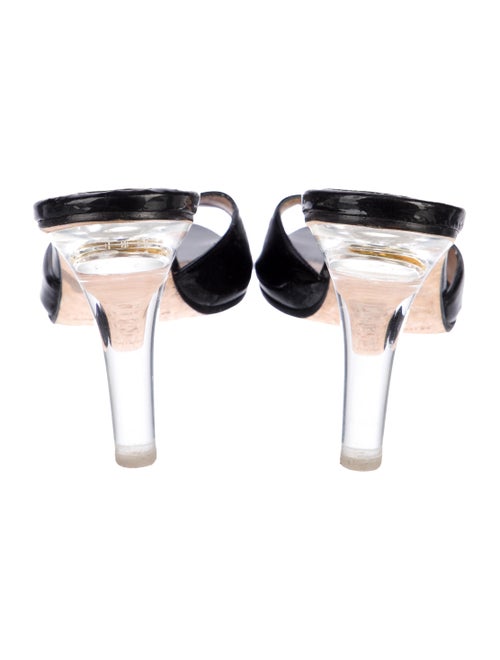Manolo Blahnik Patent Leather Slides