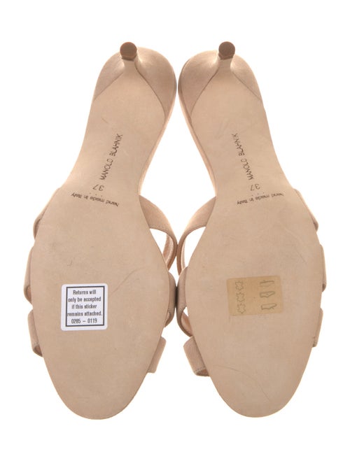 Manolo Blahnik Suede Slides
