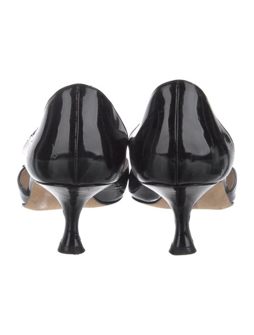 Manolo Blahnik Patent Leather D'Orsay Pumps