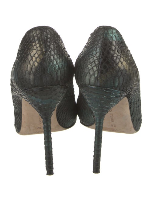 Manolo Blahnik Snakeskin Animal Print Pumps
