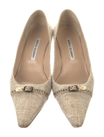 Manolo Blahnik Animal Print Pumps