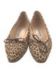 Manolo Blahnik Suede Animal Print Flats